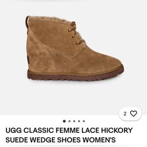 Ugg Classic Lace Wedge Booties